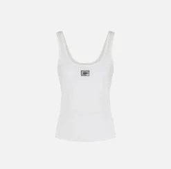 Elisabetta Franchi Top, T-Shirt & Body^Top In Rayon Con Logo