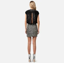 Elisabetta Franchi Top, T-Shirt & Body^Top In Tulle Ricamato