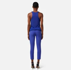 Elisabetta Franchi Top, T-Shirt & Body^Top In Viscosa Lucida Con Scollo All'Americana