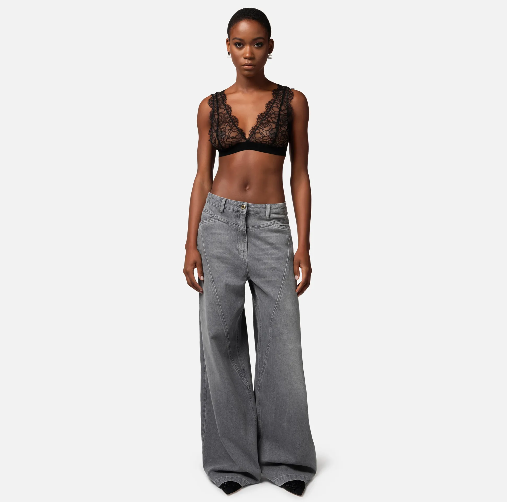 Elisabetta Franchi Top, T-Shirt & Body^Top Reggiseno In Pizzo