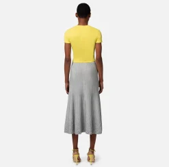 Elisabetta Franchi Top, T-Shirt & Body^T-Shirt Cropped In Jersey Con Arriccio