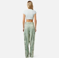 Elisabetta Franchi Top, T-Shirt & Body^T-Shirt Cropped In Jersey Con Nodo