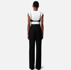 Elisabetta Franchi Top, T-Shirt & Body^T-Shirt In Cotone Con Accessorio Reggiseno