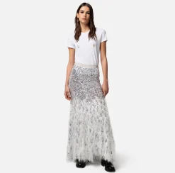 Elisabetta Franchi Top, T-Shirt & Body^T-Shirt In Jersey Con Piercing