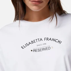 Elisabetta Franchi Top, T-Shirt & Body^T-Shirt In Jersey Con Stampa Logo