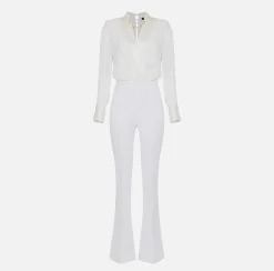 Elisabetta Franchi Tute^Tuta Combinata In Crepe E Viscosa
