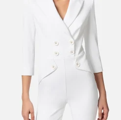 Elisabetta Franchi Tute^Tuta Doppiopetto In Doppio Crepe
