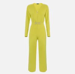 Elisabetta Franchi Tute^Tuta In Cotone Con Bande Logate