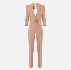 Elisabetta Franchi Tute^Tuta In Crepe Con Cut Out Posteriore