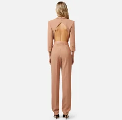 Elisabetta Franchi Tute^Tuta In Crepe Con Cut Out Posteriore