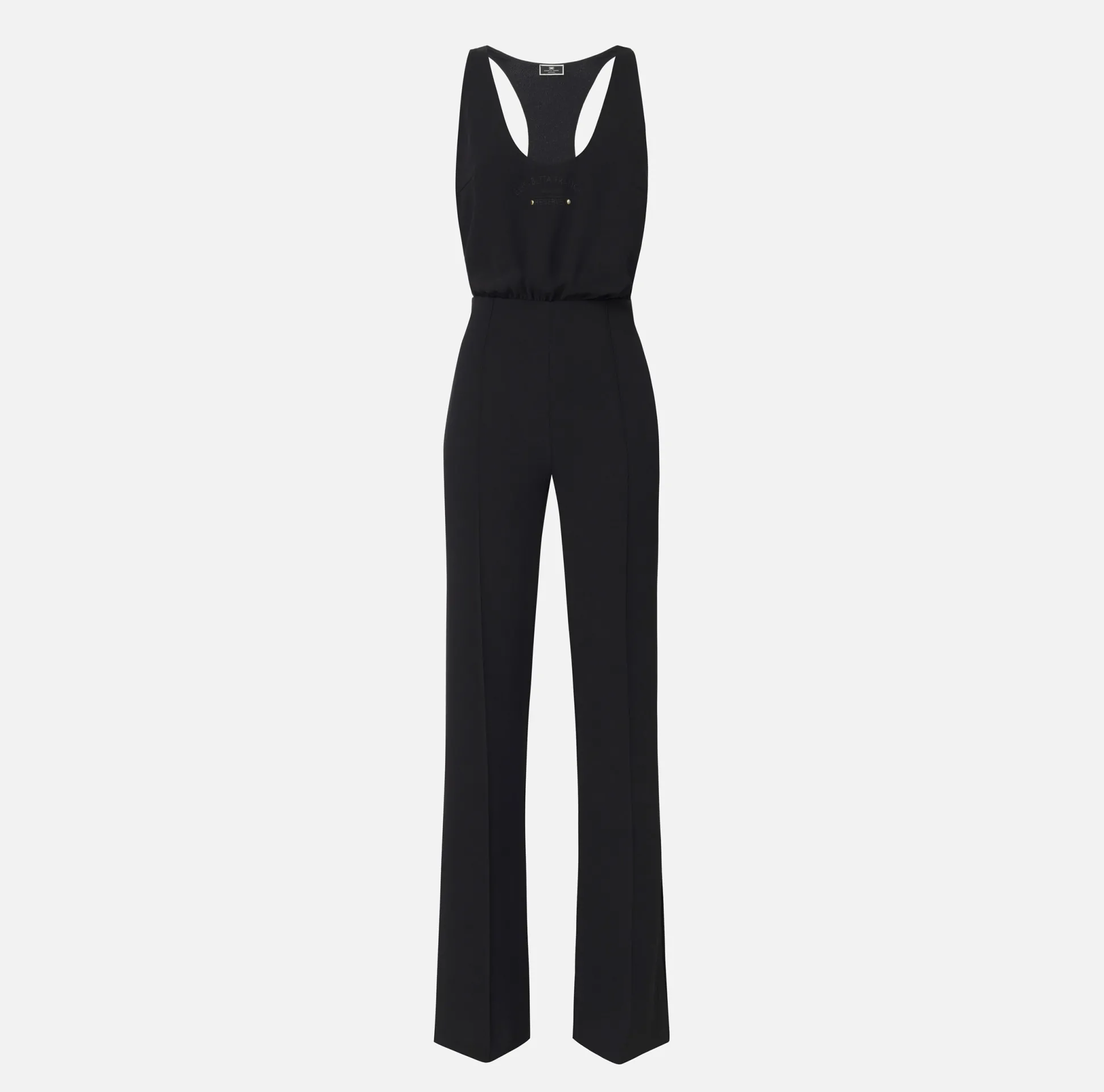 Elisabetta Franchi Tute^Tuta In Crepe Con Stampa Logo