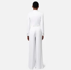 Elisabetta Franchi Tute^Tuta In Crepe Con Top In Pizzo E Cintura