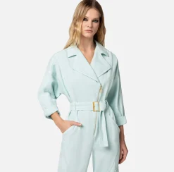 Elisabetta Franchi Tute^Tuta In Denim Cargo